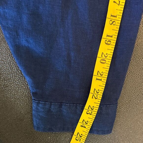 JNY Jones New York Navy Blue Linen Jacket button closure size 3X - Picture 9 of 9